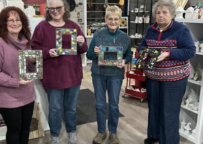 Photo frames with glass pieces